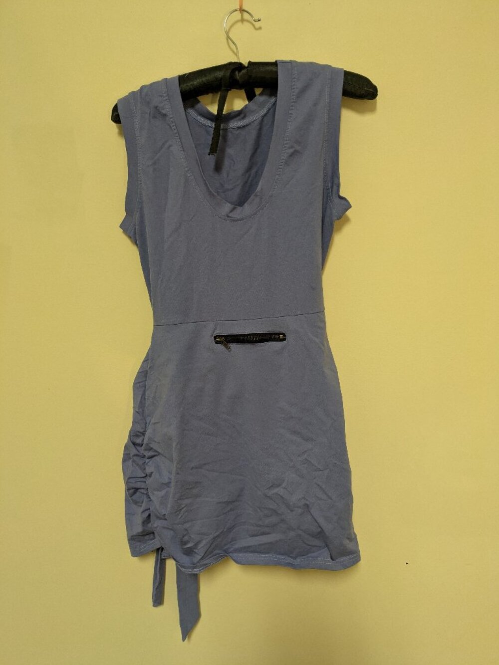 women's sleeveless mini workout dress with shorts romper purple no brand large